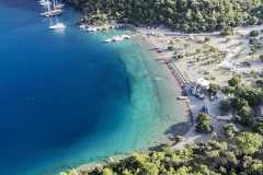 Kiralik deniz manzarali daire Göcek