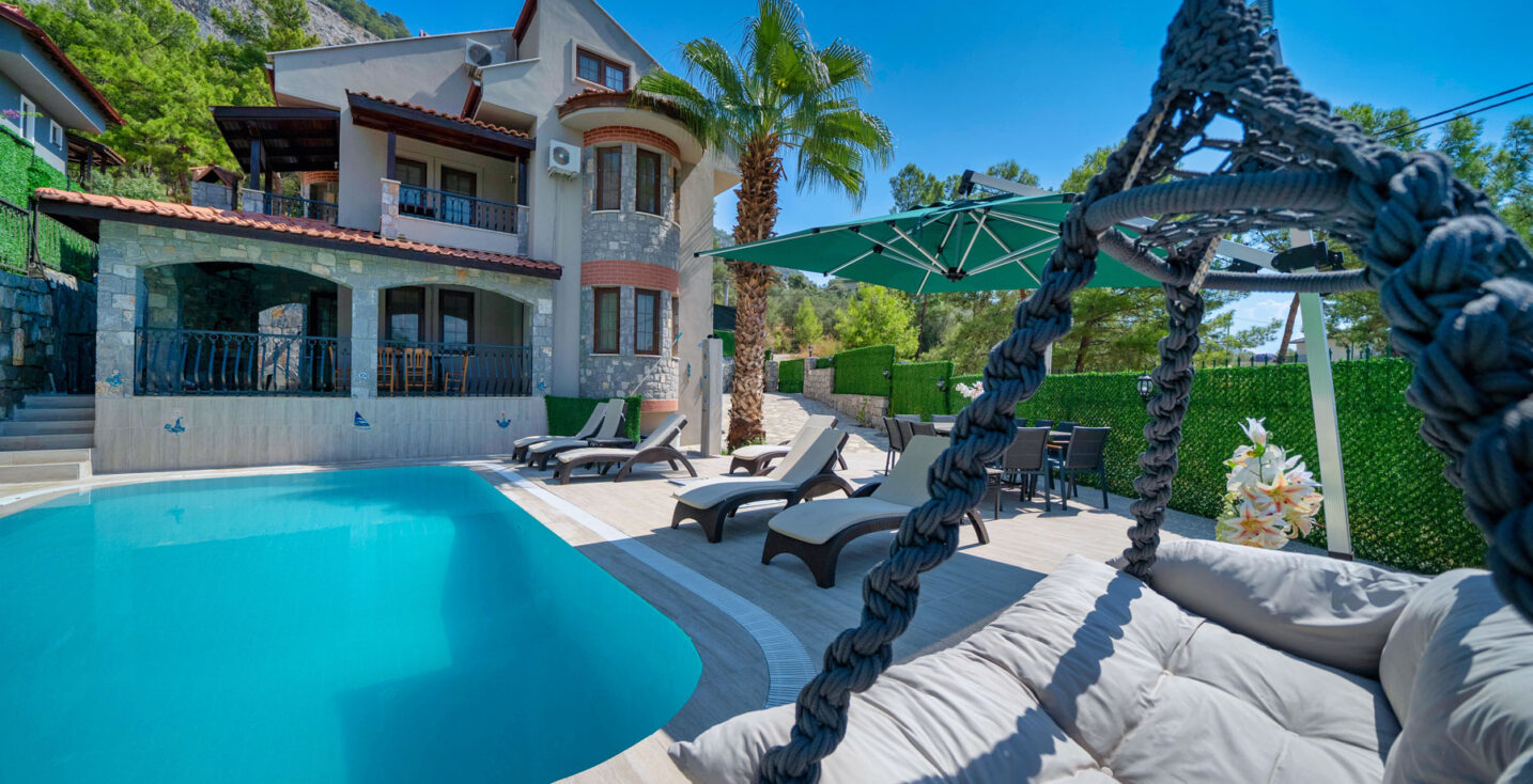 Detached Villa with a Private Pool For Sale in Gocek
